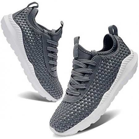 Walking Men and Women Running Shoes Sports Woven Slip Sneakers Casual Basketball Fashion Outdoor Movement Leisure Shoe Grey